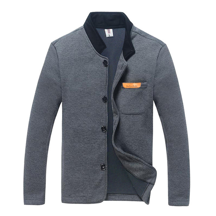 Fall new men's stand-up collar sweater