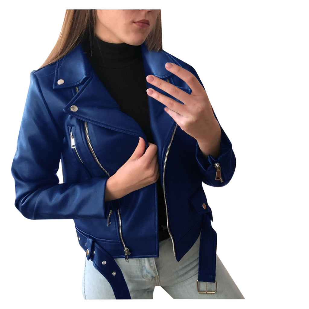 Skinny Slim Leather Jacket