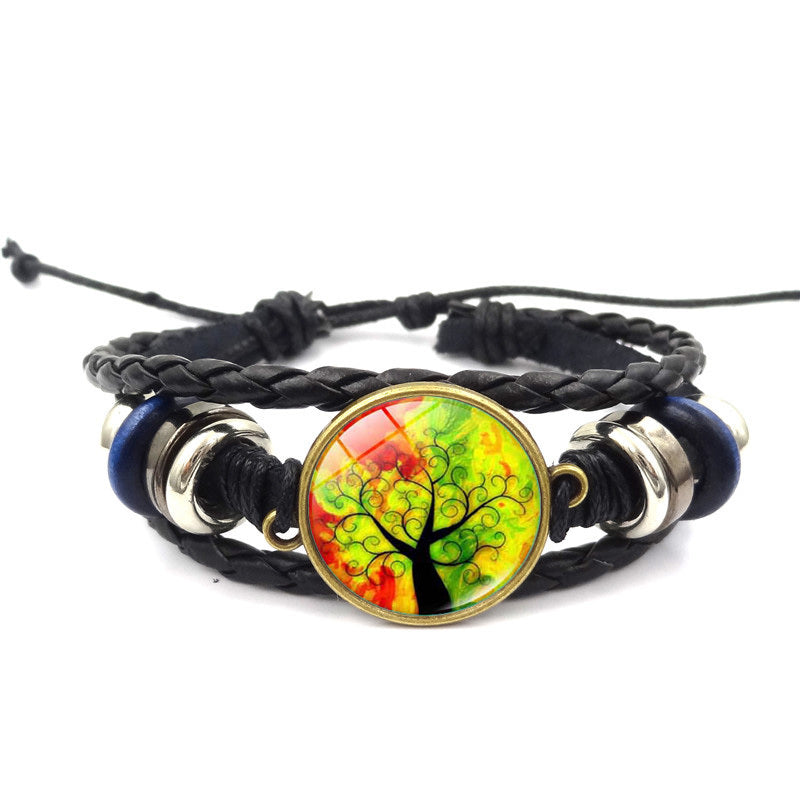 Bracelet (Style Tree of Life) Multilayer Braided Bracelets / Jewelry