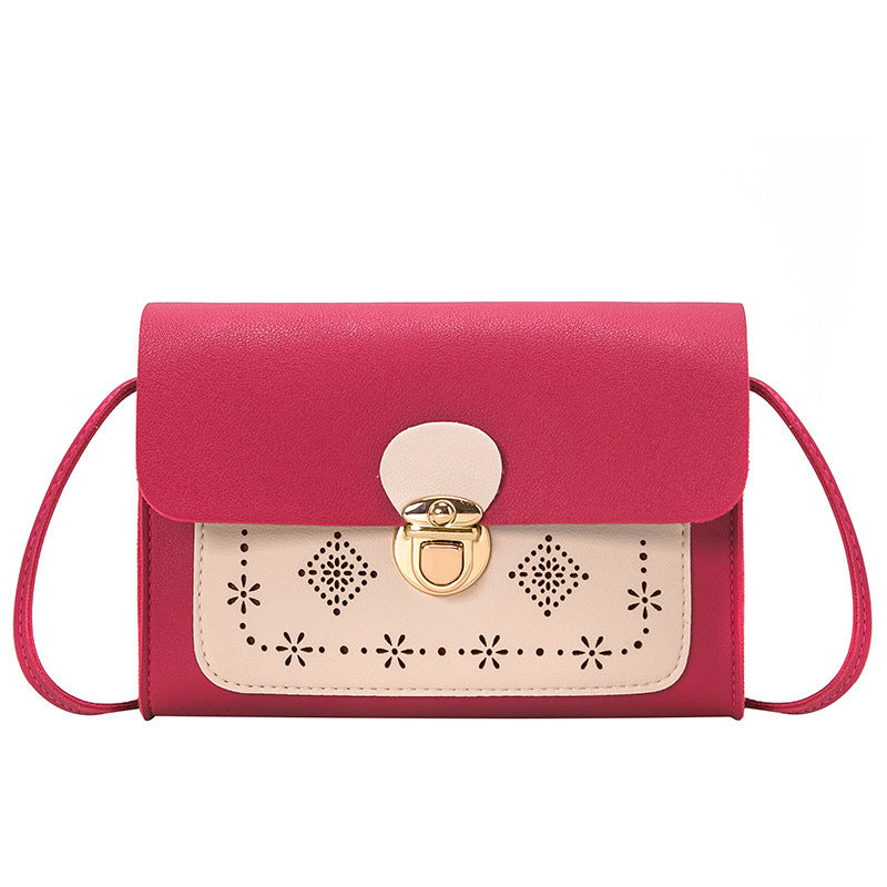 Double color matching shoulder bag / Clutches