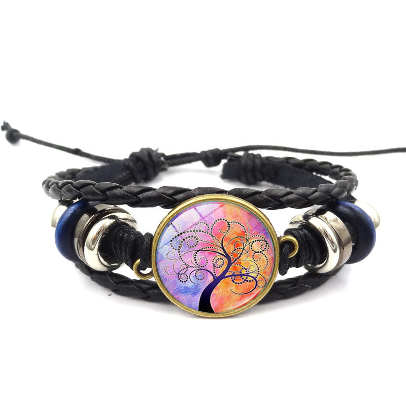 Bracelet (Style Tree of Life) Multilayer Braided Bracelets / Jewelry