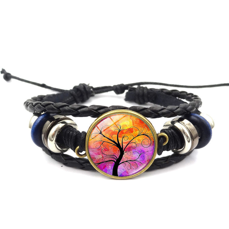 Bracelet (Style Tree of Life) Multilayer Braided Bracelets / Jewelry