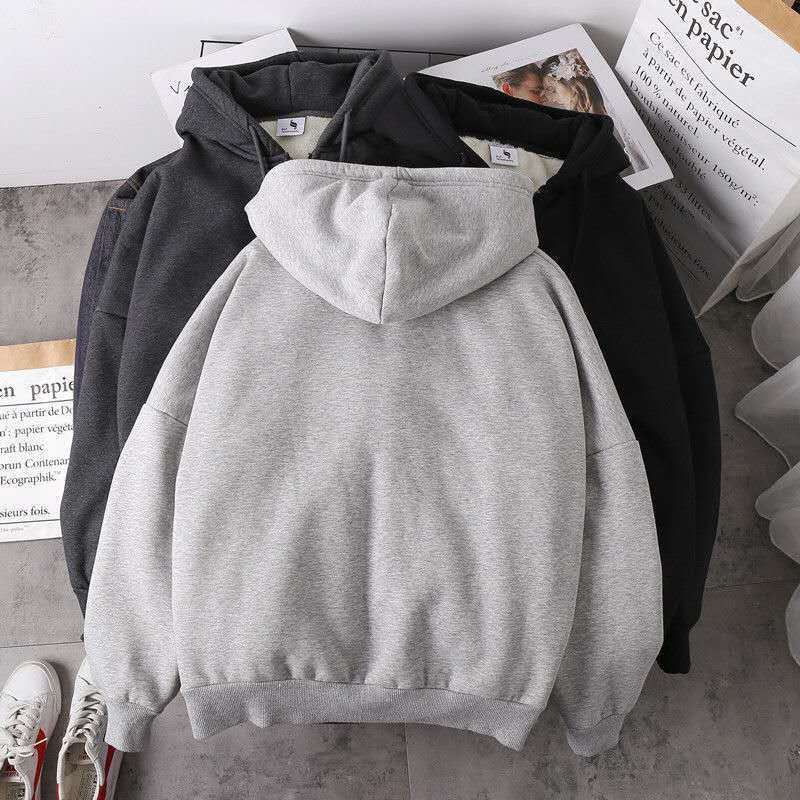 Women's Lamb Wool Loose Hooded Sweater