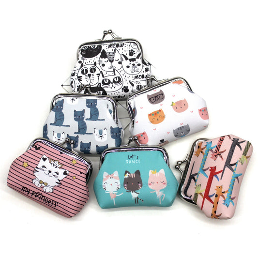 Cat print purse / Clutches