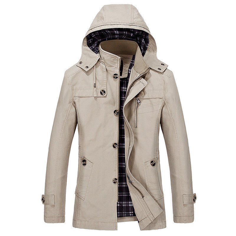 Spring And Autumn New Jacket Men's Trench Coat