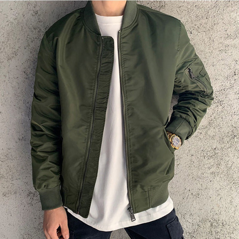 Men's Casual Top Coat / Solid Color Jacket